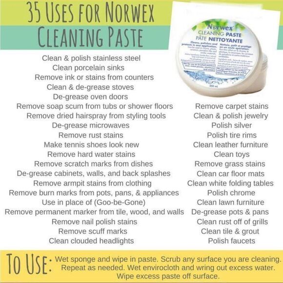 Norwex Cleaning Paste NWT - Picture 10 of 12